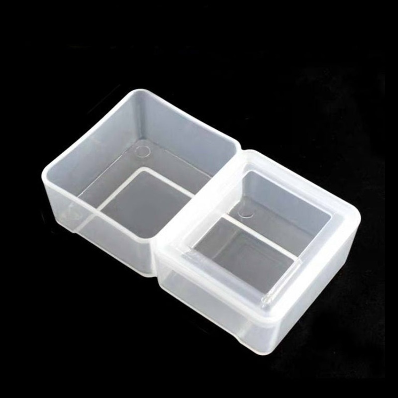 Dual Square Water/Worm Dish – Transparent