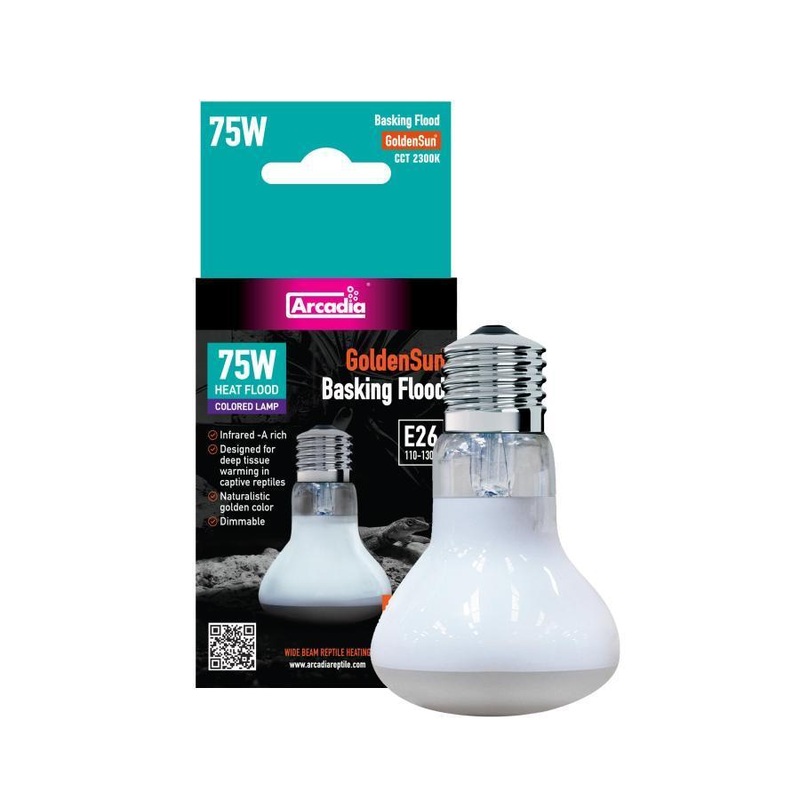 Arcadia GoldenSun Basking Flood Lamp 75 Watt