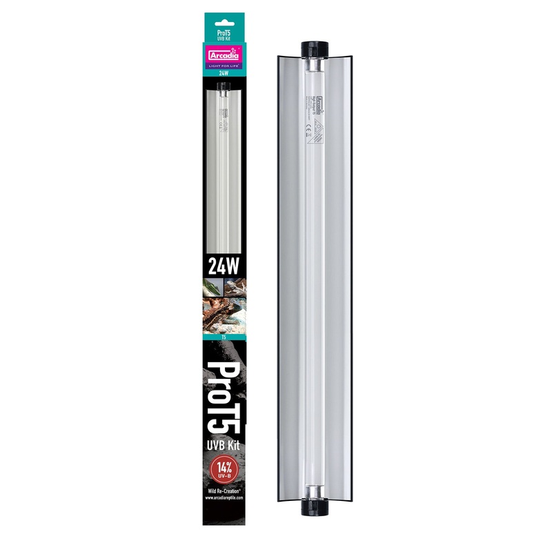 Arcadia ProT5 14% UVB Bulb With Hood 24″ (24 Watt)