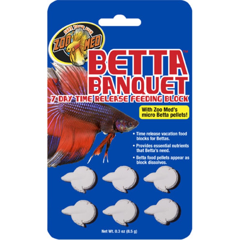 Zoo Med Betta Banquet 7 Day Release Feeding Block