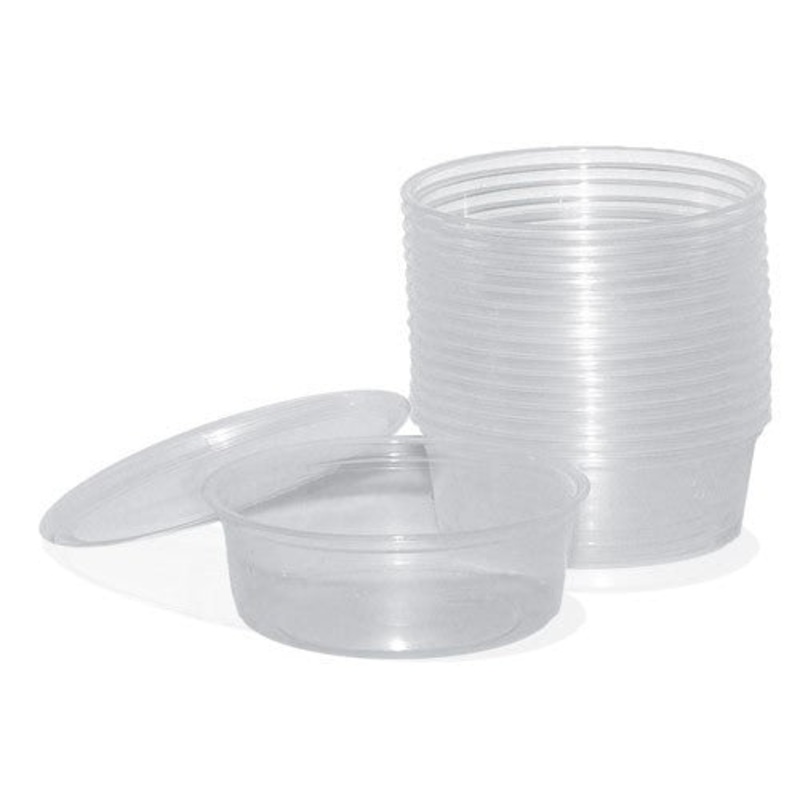 4.5″ Pre-Punched Deli Cup With Lid 6 oz (4.5″x1.25″)