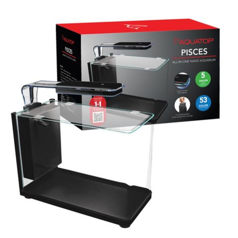 Aquatop PISCES-Series All-In-One Nano Aquariums PCS-5GB (Bullet)