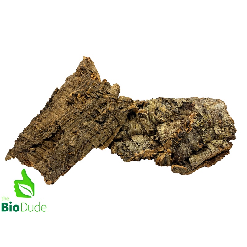 Cork Bark Flats for Reptiles, amphibians, plants and invertebrates 1 lb