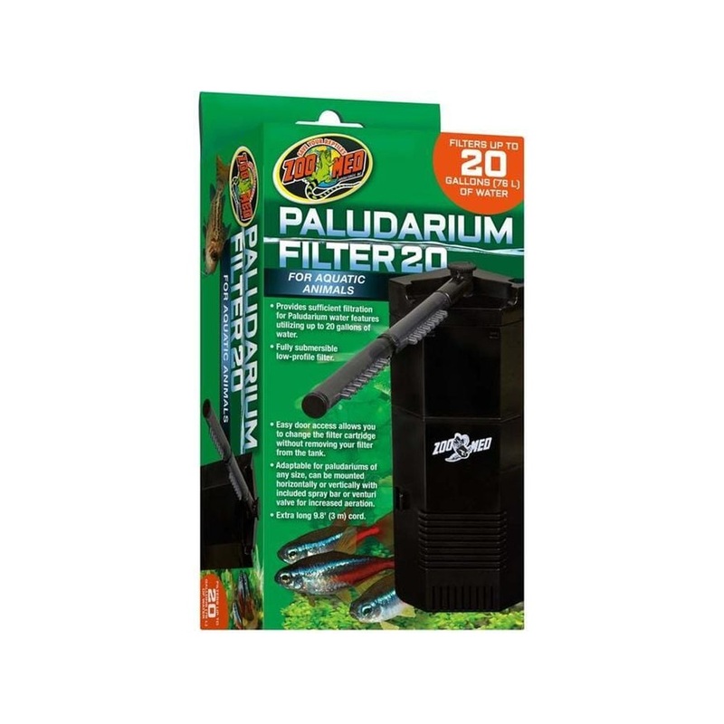 Zoo Med Paludarium 20 Internal Filter Black, 1ea