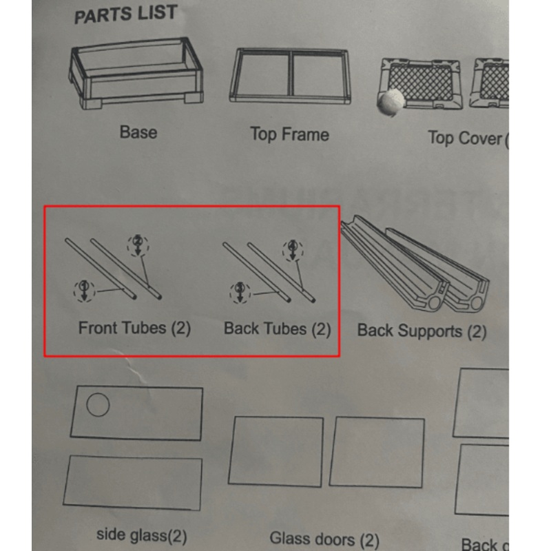 4 corner pipes of RK0240