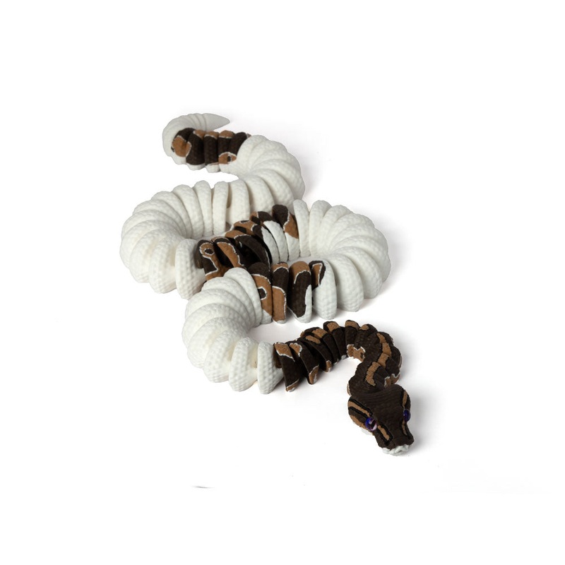 3D Printed Realistic Pied Ball Python – large 3D Printed Realistic Pied Ball Python – Large
