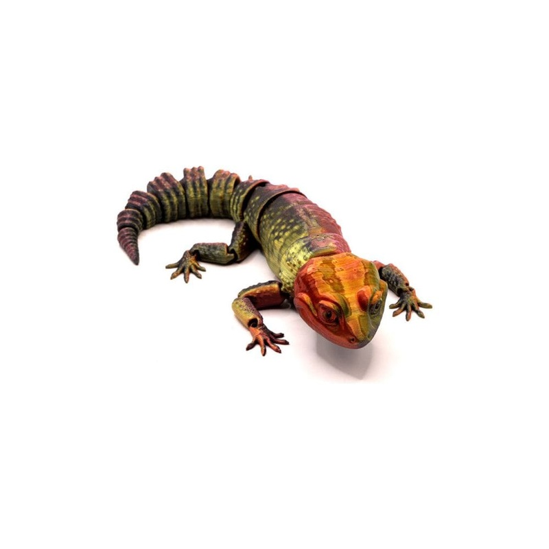 3D Printed Multi-Color Leopard Gecko -Small 3D Printed Multi-Color Leopard Gecko -Small