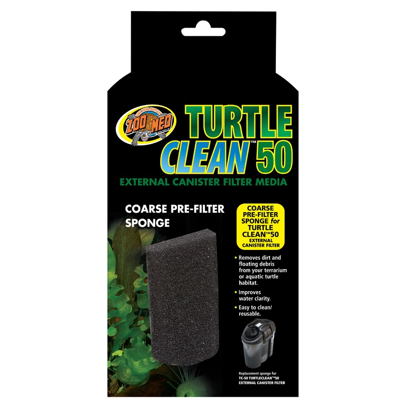 Zoo Med Turtle Clean Coarse Pre-Filter Sponge Turtle Clean 50