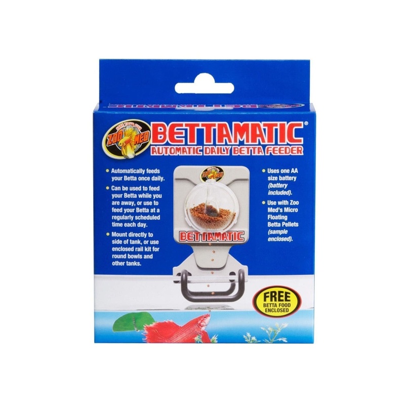 Zoo Med Bettamatic Automatic Daily Betta Fish Food Feeder White, 1ea