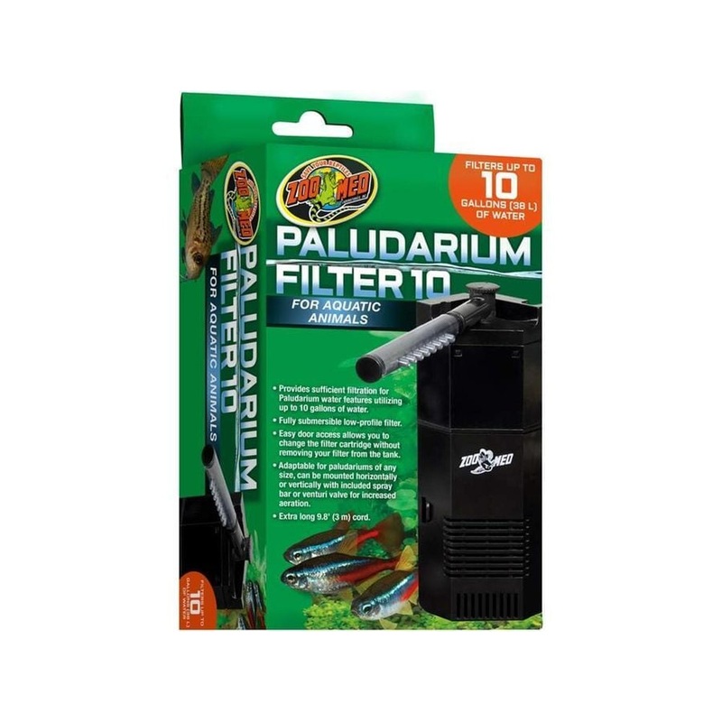 Zoo Med Paludarium 10 Internal Filter Black, 1ea