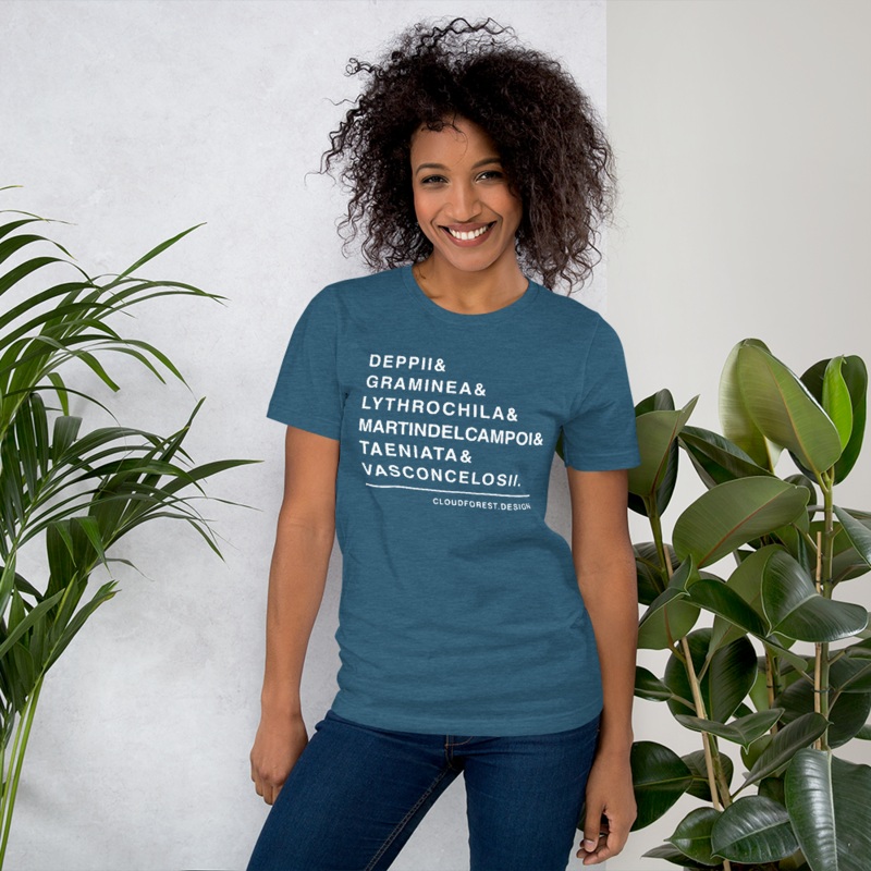 Abronia Species List Short-Sleeve Unisex T-Shirt Black Heather XS