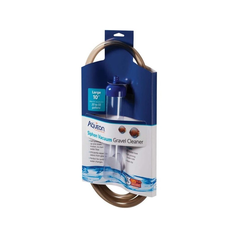 Aqueon Aquarium Siphon Vacuum Gravel Cleaner No Bulb, 1ea/Large – 10 in