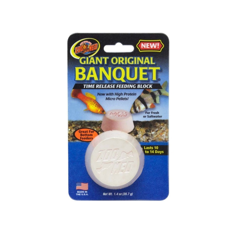 Zoo Med Original Banquet Fish Feeding Block 1ea/1.4 oz, Giant