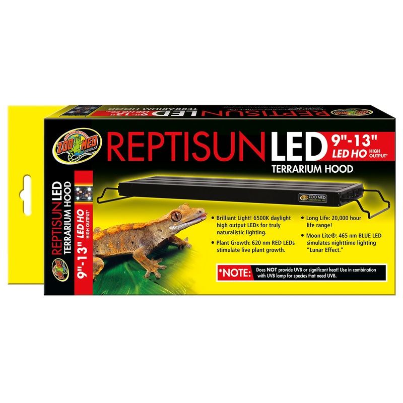 Zoo Med ReptiSun LED Terrarium Hood 9″-13″