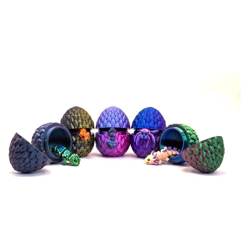 3D Printed Reptile Surprise Egg 3D Printed Reptile Surprise Egg