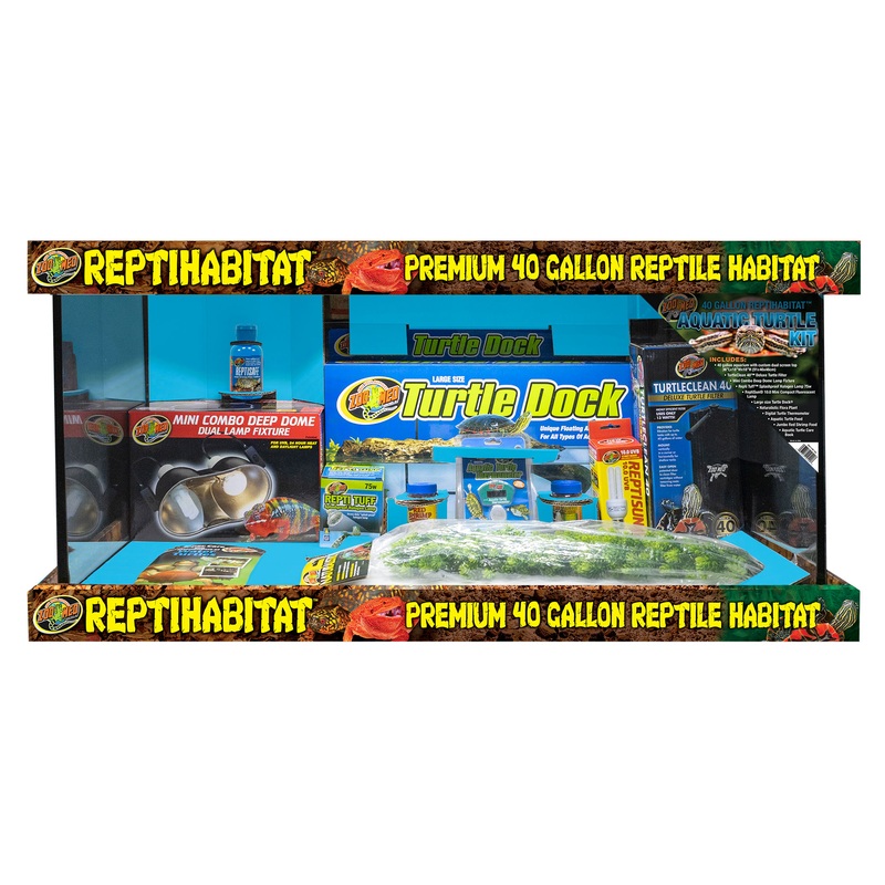 ZM 40G Repti Habitat Aquatic Turtle Kit – External Filter