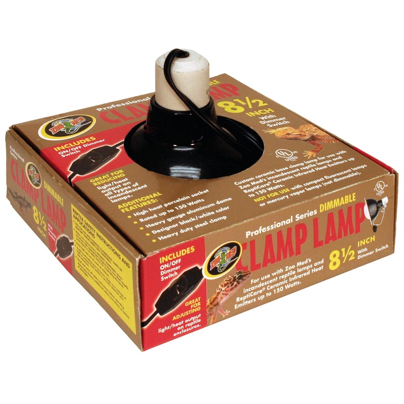 ZM Porcelain Dimmable Clamp Lamp 8.5″