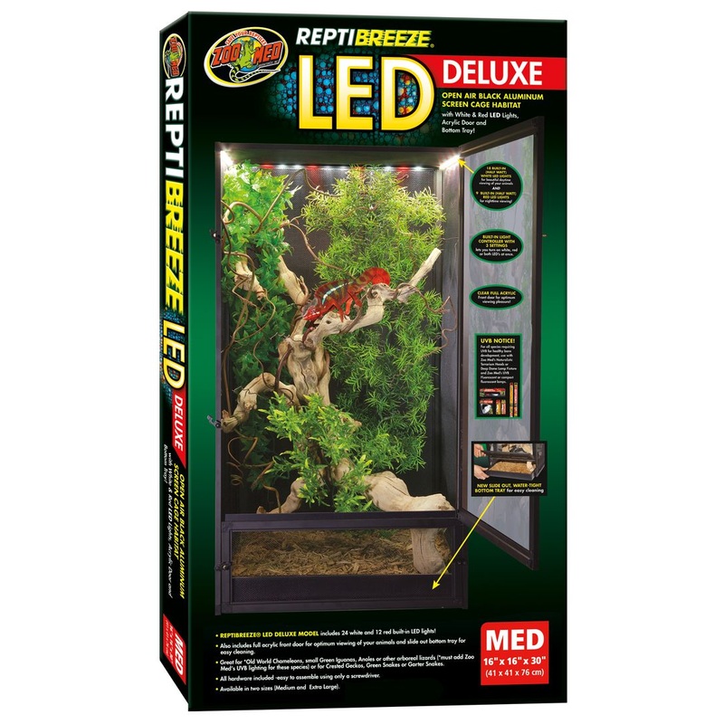 ZM Reptibreeze LED Deluxe Medium 16x16x30″