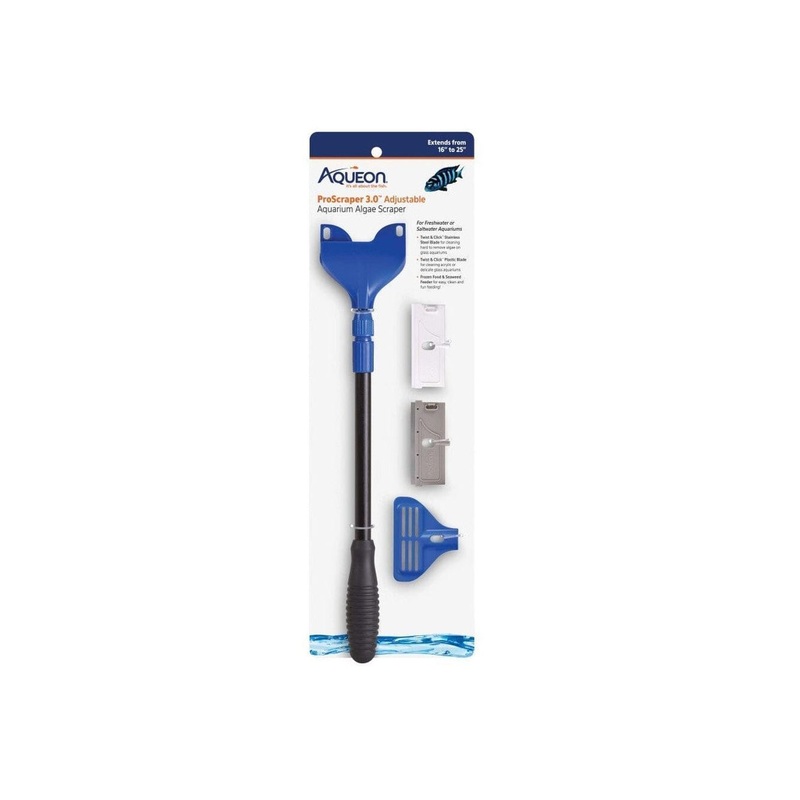 Aqueon ProScraper 3.0? Adjustable Aquarium Algae Scraper 1ea