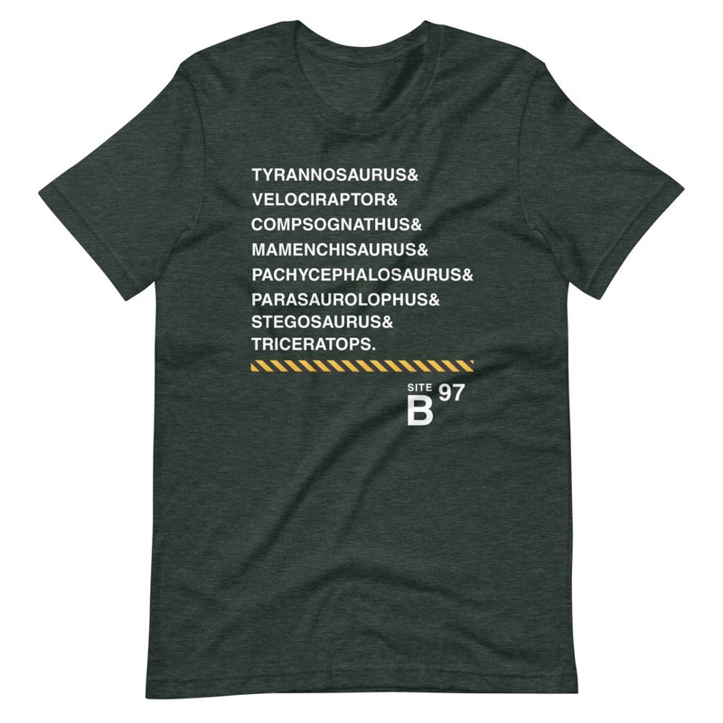 Site B 97 Species List Short-Sleeve Unisex T-Shirt S