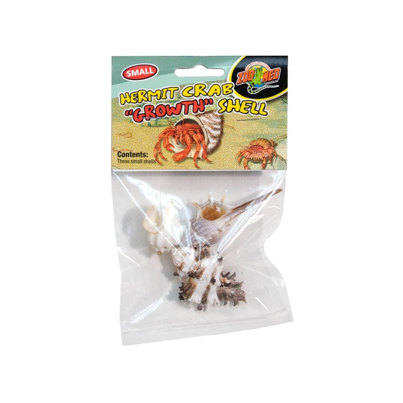 Zoo Med Hermit Crab Growth Shell Assorted, 1ea/SM, 3 pk