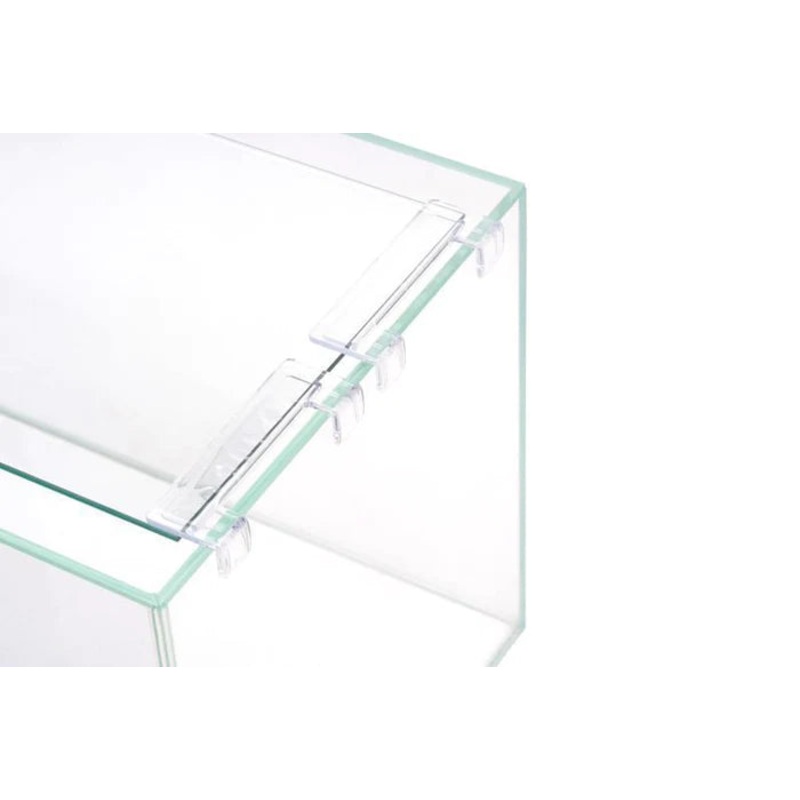 Glass Lid with Plastic Clips for UNS 5N Rimless Aquarium