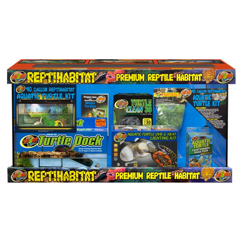 Zoo Med 40 Gallon ReptiHabitat Aquatic Turtle Kit