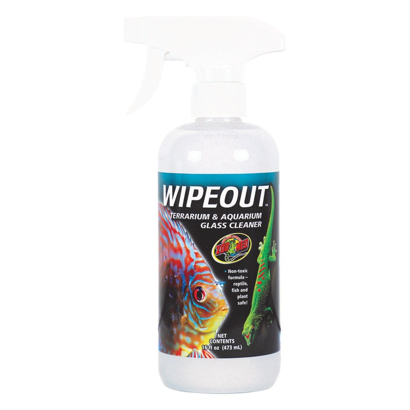 Zoo Med WipeOut Terrarium & Aquarium Glass Cleaner 16 Ounces