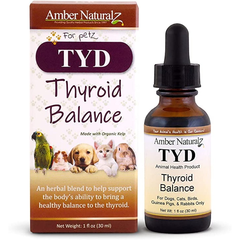 Amber Naturalz TYD – Thyroid Balance – for Pets, 1 Ounce