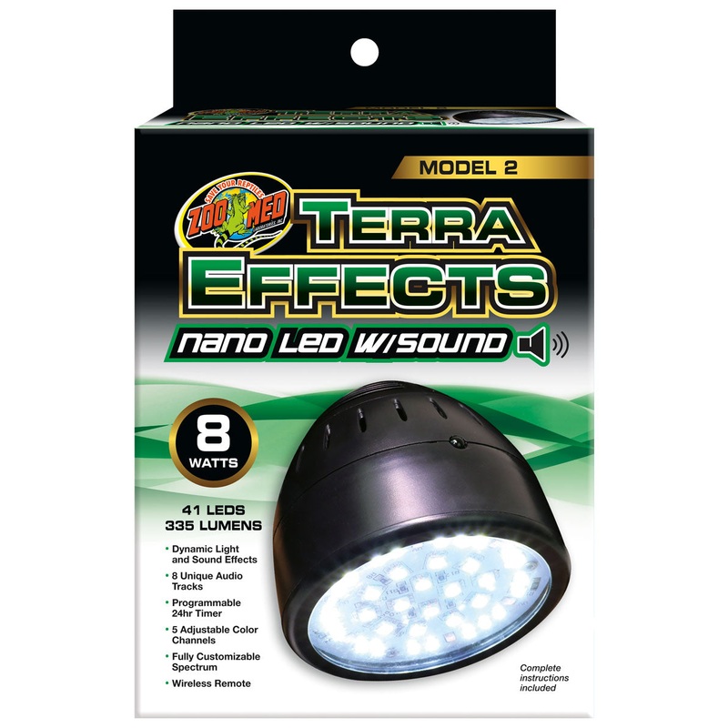 Zoo Med Terra Effects -Nano LED with Built-in Timer & Sound