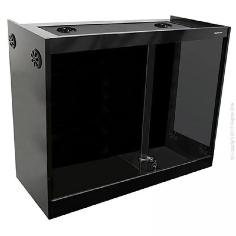 Reptile One S2M Vivarium Reptile Enclosure 120X60X120cm Black