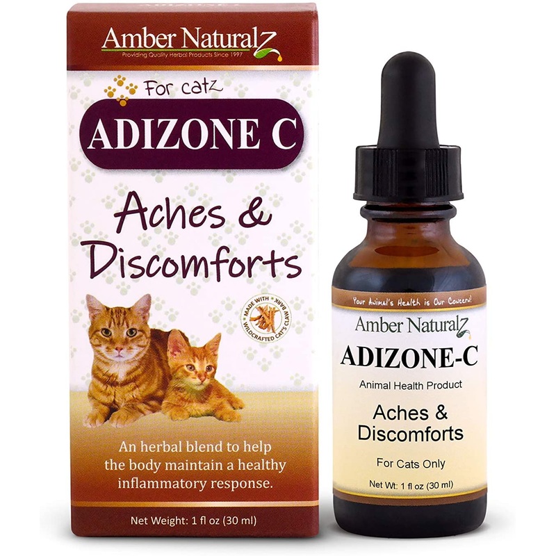 Amber Naturalz Adizone C: Aches & Discomforts – for Cats, 1 Ounce