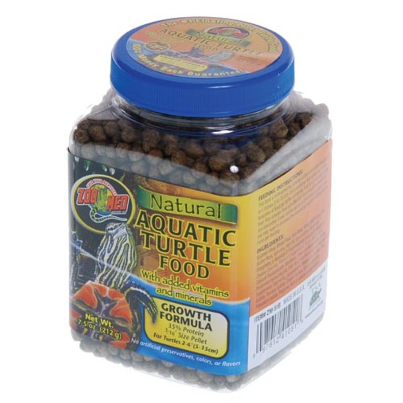 ZOO MED Natural Aquatic Turtle Food – Growth Formula 7.5 oz