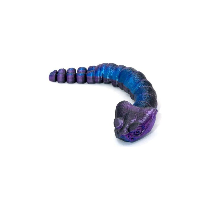 3D Printed Multi-Color Rattle Snake – Mini 3D Printed Multi-Color Rattle Snake – Mini