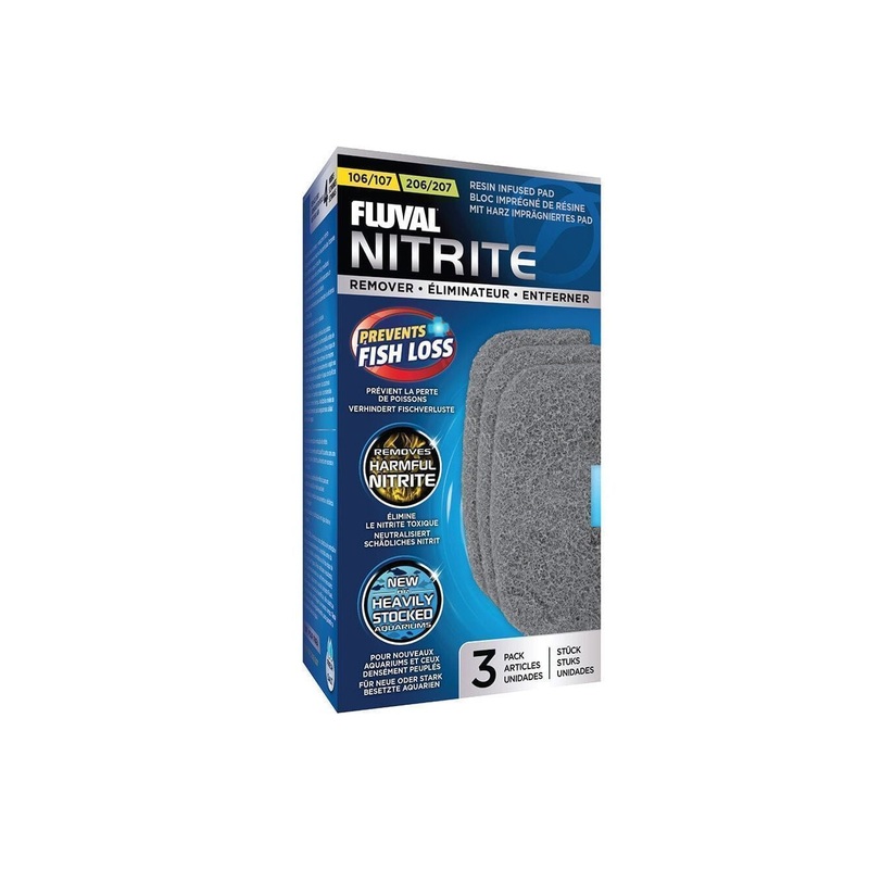 Fluval 106/107/206/207 Nitrate Remover Pad, 3pk