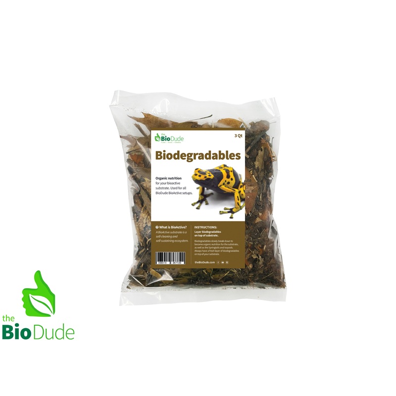 The Bio Dude – Leaf Litter Pulp Mix 4″ x 6″ bag