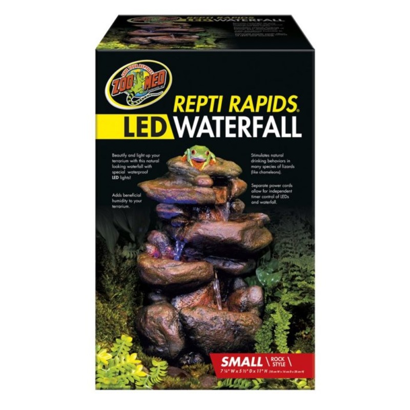 ZM Repti Rapids LED Rock Waterfall Small