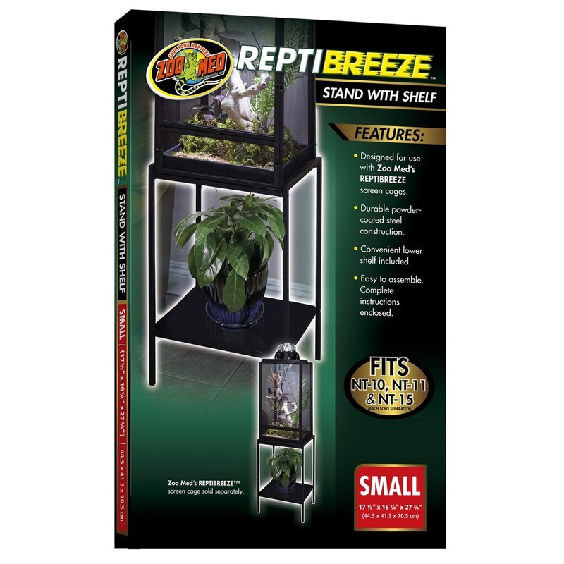 ZM Reptibreeze Stand with Shelf Small