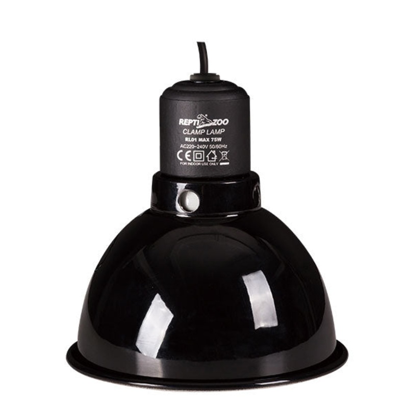 REPTIZOO Reflecting Dome Lamp Fixture 5.5″ MAX. 75W RL01B