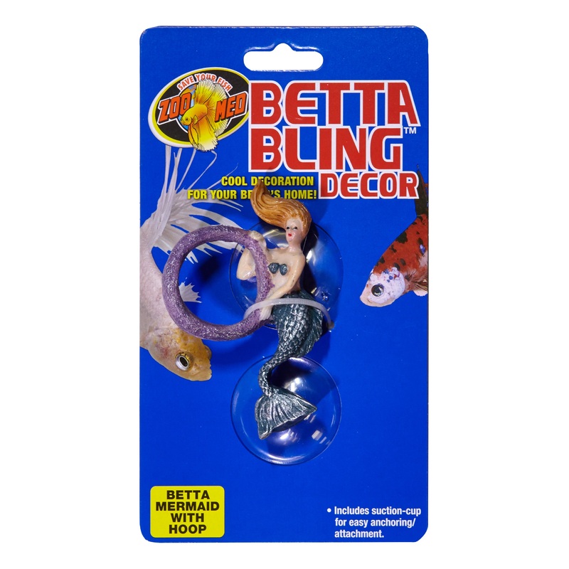 Zoo Med Betta Bling Decor  Mermaid with Hoop