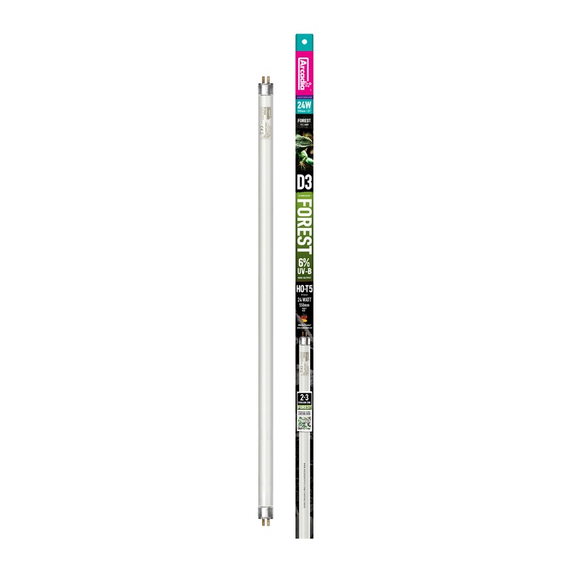 Arcadia 6% UVB T5 HO Lamp D3 Forest 22″ (24W)