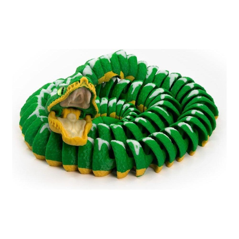3D Printed Realistic Amazon Basin Emerald Tree Boa – Large 3D Printed Realistic Amazon Basin Emerald Tree Boa – Large
