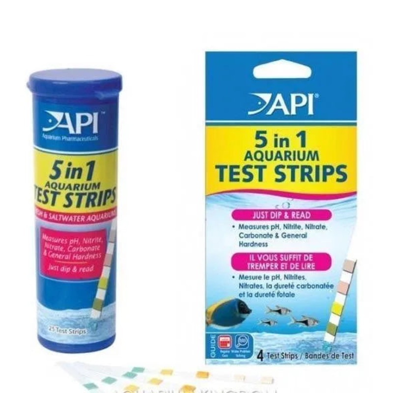 API 5 in 1 Test Strips 25 Pack