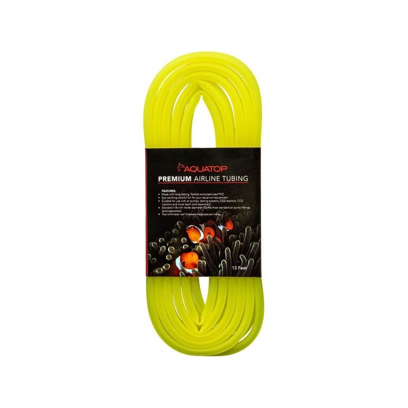 Aquatop Airline Tubing Neon Yellow, 1ea/13 ft