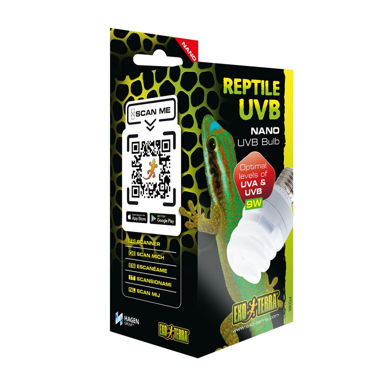Exo Terra Reptile UVB Bulb – Nano- 9W (Discontinued)