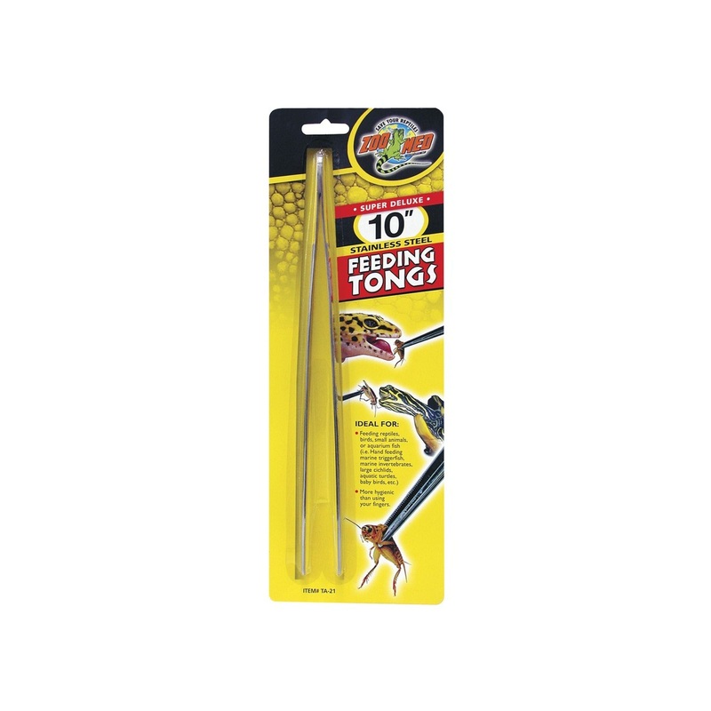Zoo Med Super Deluxe 10 Stainless Steel Feeding Tongs
