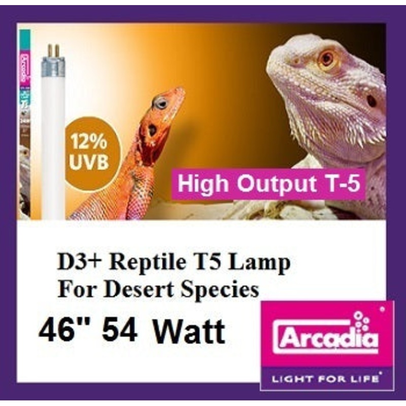 Arcadia T5 HO D3+ 12% UVB Bulb 22″ (24w)