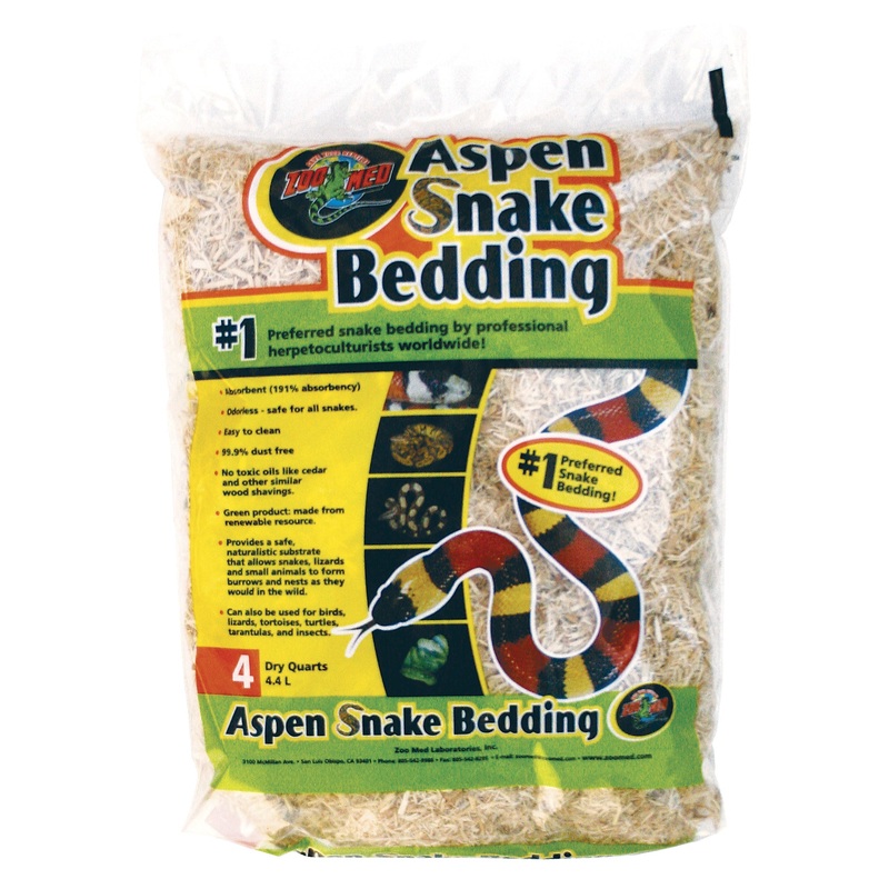 ZM Aspen Snake Bedding 4 qt