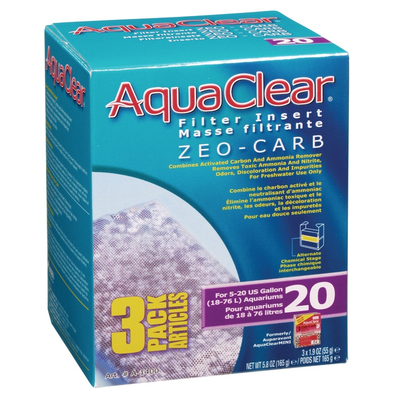 AquaClear Zeo-Carb Filter Insert (3-Pack) Aquaclear 20