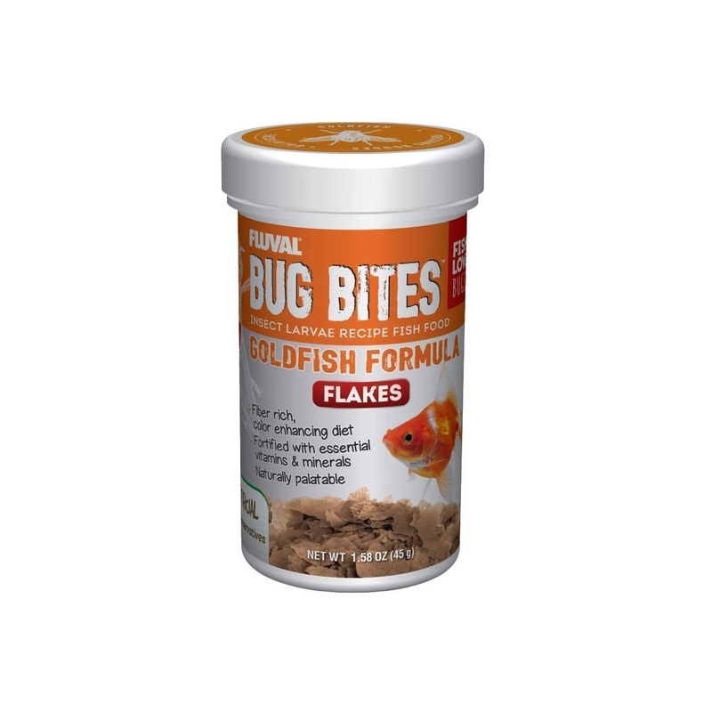 Fluval Bug Bites Goldfish Flakes 1.58oz